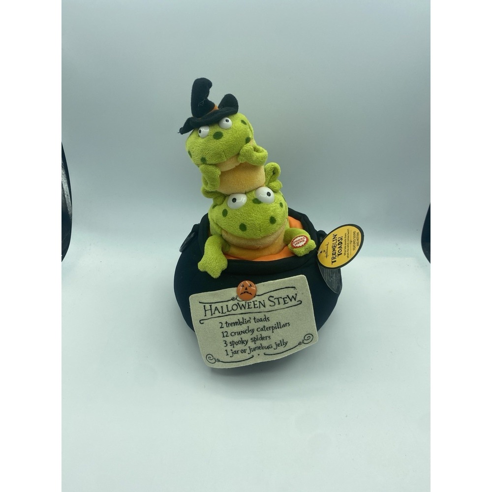 Hallmark Halloween Stew Animated Tremblin Toads Sound Motion